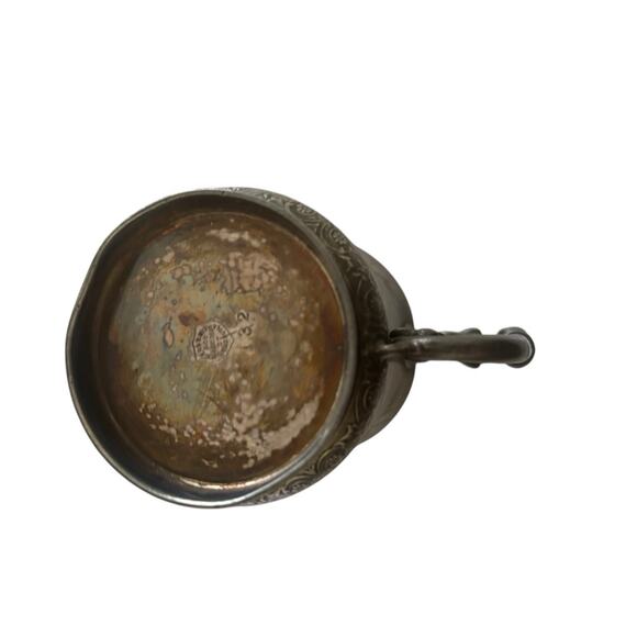 Antique Meriden Silver Plate Co. Quadruple Plate Ornate Child Cup 132 Bunny - Picture 6 of 7